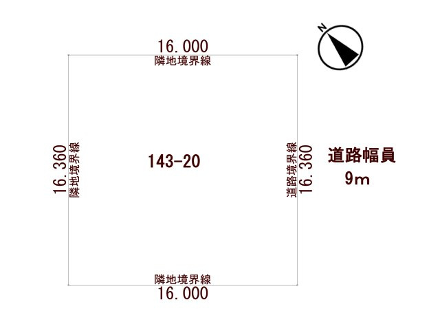 網走市字潮見143番20土地の土地図