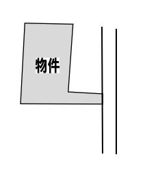 小山市中久喜の土地図