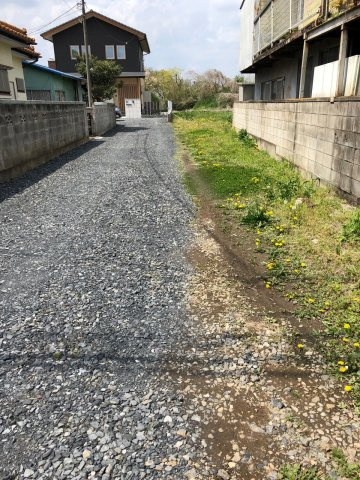 小山市中久喜の外観|進入路
