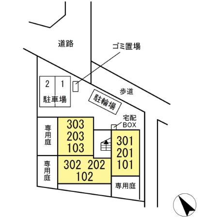 アマービレ成田の区画図