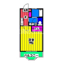 【間取り】 | フローラステージ駅南の間取り