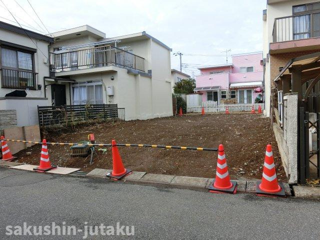 勝田台３丁目　売地の外観|勝田台３丁目　売地　建築条件なし　更地につき即建築可　東南側５ｍ公道面　