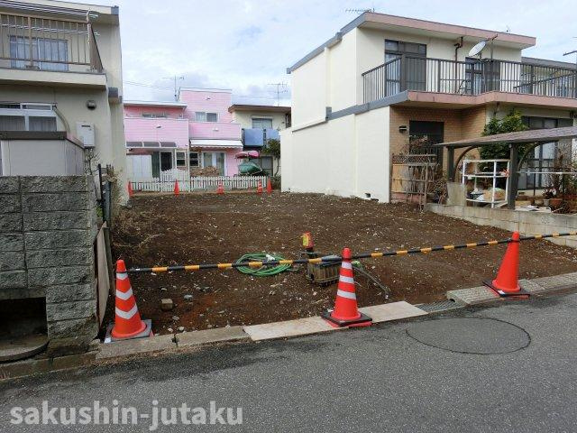 勝田台３丁目　売地の外観|勝田台３丁目　売地　建築条件なし　更地につき即建築可　東南側５ｍ公道面　