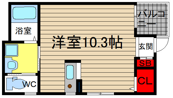ラフィーネ勝山の間取り