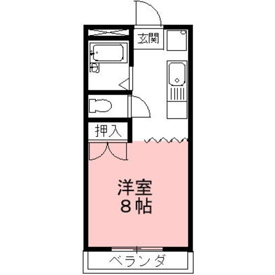 岐阜市鏡島東３丁目のアパートの間取り