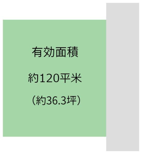 海南市名高　土地の土地図|土地面積120.0平米