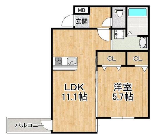 【間取り】 | フジパレス堺初芝西