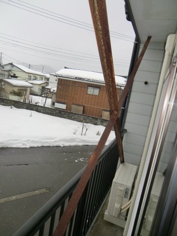 第二コーポ今庄のバルコニー