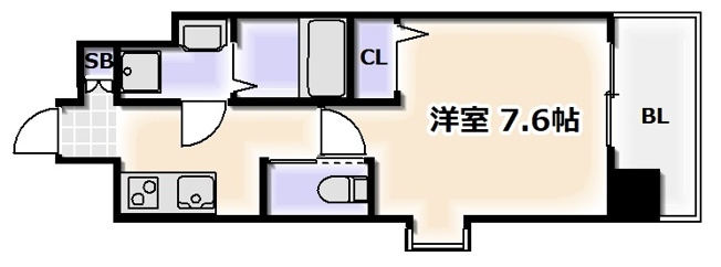 【間取り】 | エグゼ難波西Ⅱ