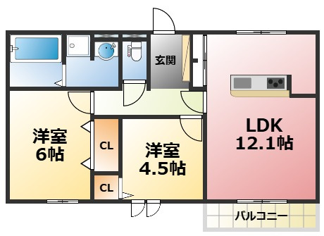 エムライズ西宮の間取り
