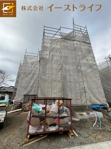 泉町下川2期　全4棟の外観|現在建築中！3号棟外観（2024.1.31撮影）