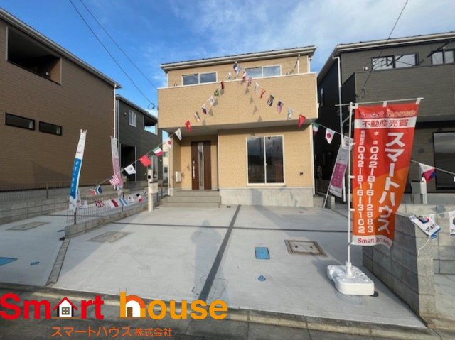 愛甲郡愛川町中津　新築全4棟の前面道路含む現地写真|2号棟