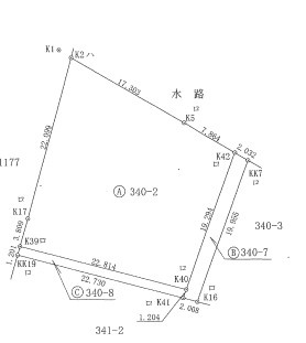 古河市駒込の土地図