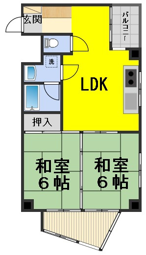 ６２４８８　メゾンファミール岐阜の間取り