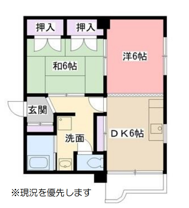 コーポタカハマの間取り