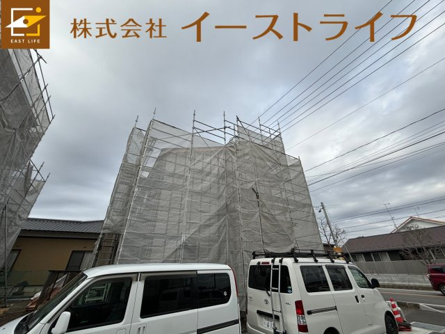泉町下川2期　全4棟の外観|現在建築中！4号棟外観（2024.1.23撮影）