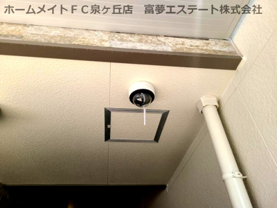 【セキュリティ】 | フジパレス堺初芝西 | 防犯カメラ