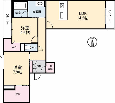 プレミアスの間取り