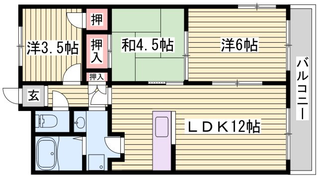 ロイヤルメゾン富士の間取り