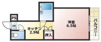 【間取り】 | フレーヴァー深草Ⅱ