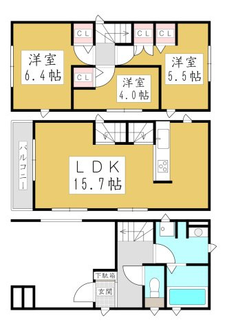 【間取り】 | Kolet西川口＃12