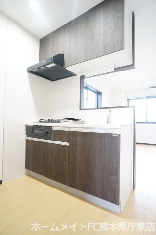 熊本市東区長嶺南２丁目の賃貸マンションのキッチン