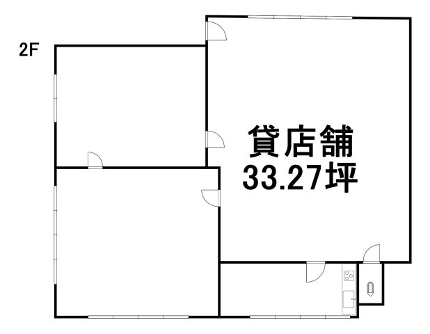 【間取り】 | 大門ビル（2階西）