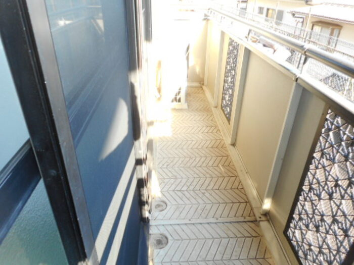 レジデンスヒルトップⅢのバルコニー