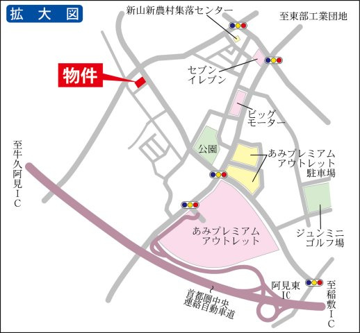 【地図】 | よしわら1丁目17-2貸地