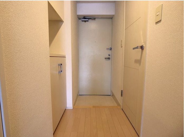 リバーフェイス博多の玄関|リバーフェイス博多（1DK）