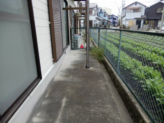 フラット松江のバルコニー