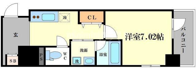 フェールヴィル阿波座の間取り