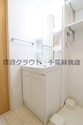 メゾンエミールドゥの洗面所|忙しい朝の身支度もこれなら安心ですね！