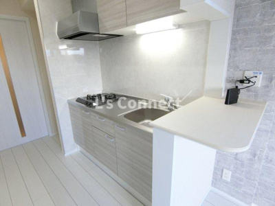 【キッチン】 | ＦｏｌｕｎａⅠ | ２口ガスコンロのシステムキッチン。