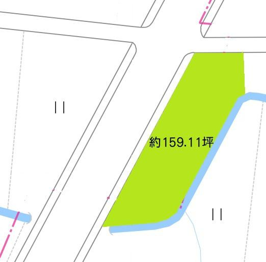 和歌山市藤田土地の土地図
