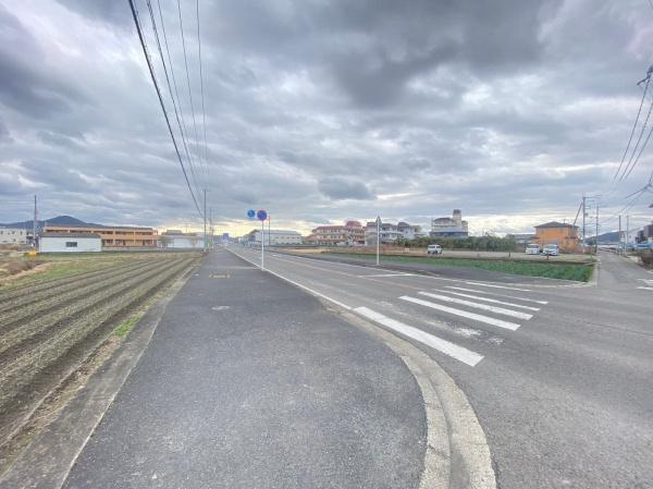 和歌山市藤田土地の前面道路含む現地写真
