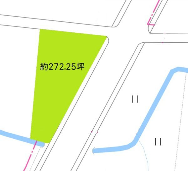 和歌山市藤田土地の土地図