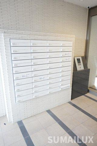 熊本市南区田井島２丁目の賃貸マンションのエントランス