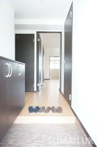 熊本市南区田井島２丁目の賃貸マンションの玄関