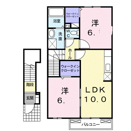 シャン　バティールＤの間取り