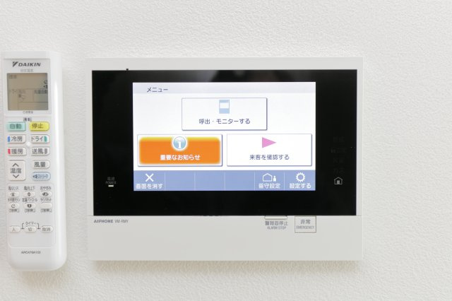 ルフレ プレミアム新小岩のセキュリティ|写真は６０２号室を掲載しています。同タイプになります。