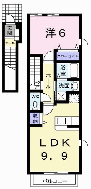 ビアン　カンパーニュＡの間取り