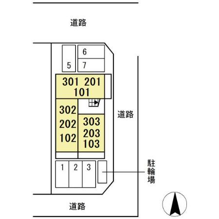 D-square花田二番町の区画図
