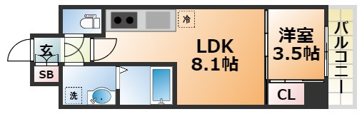 LIVIAZ KOBE LaMerの間取り