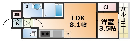 LIVIAZ KOBE LaMerの間取り