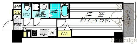 JMFレジデンス大阪福島の間取り