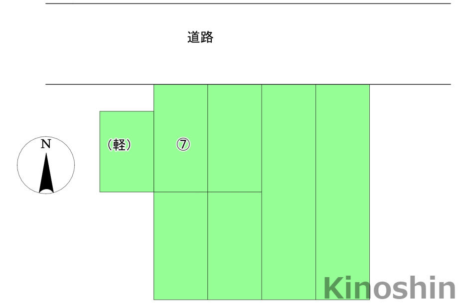 ロータリー駐車場の区画図