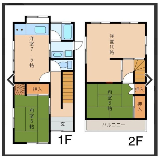 大津市富士見台の事務所の間取り