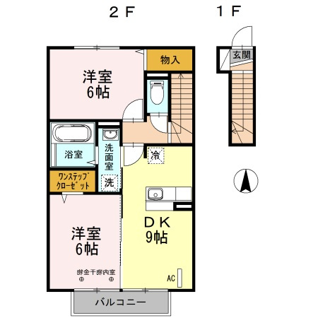 ボヌール Ａの間取り