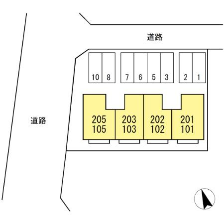 ファミールハイツの区画図